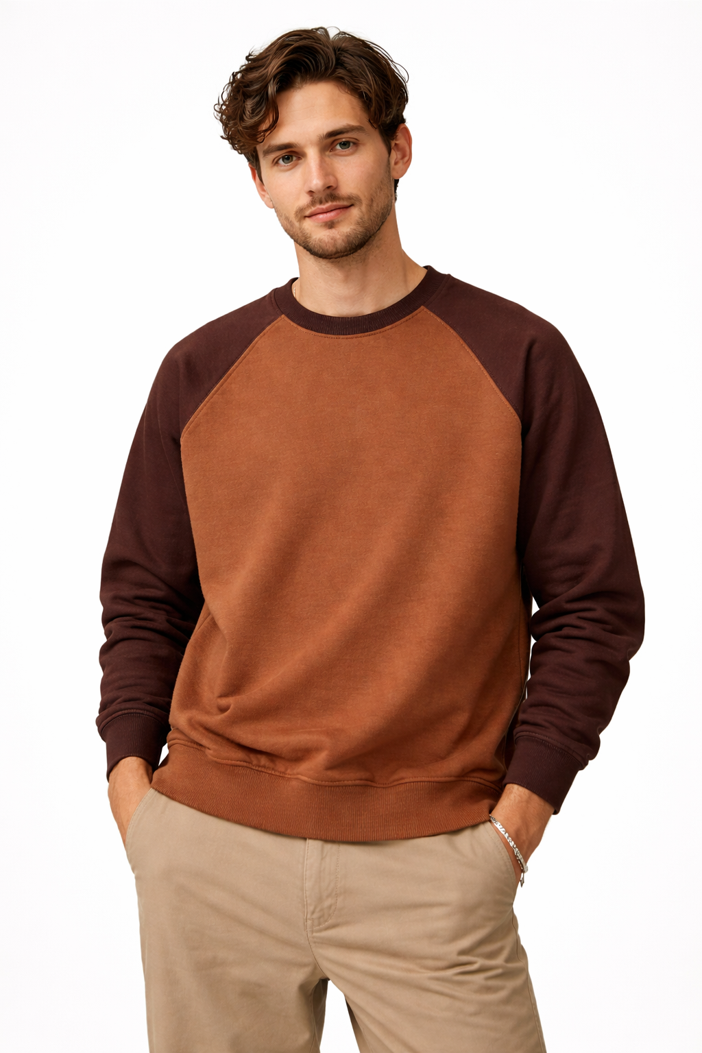 Raglun Brown Sweatshirt