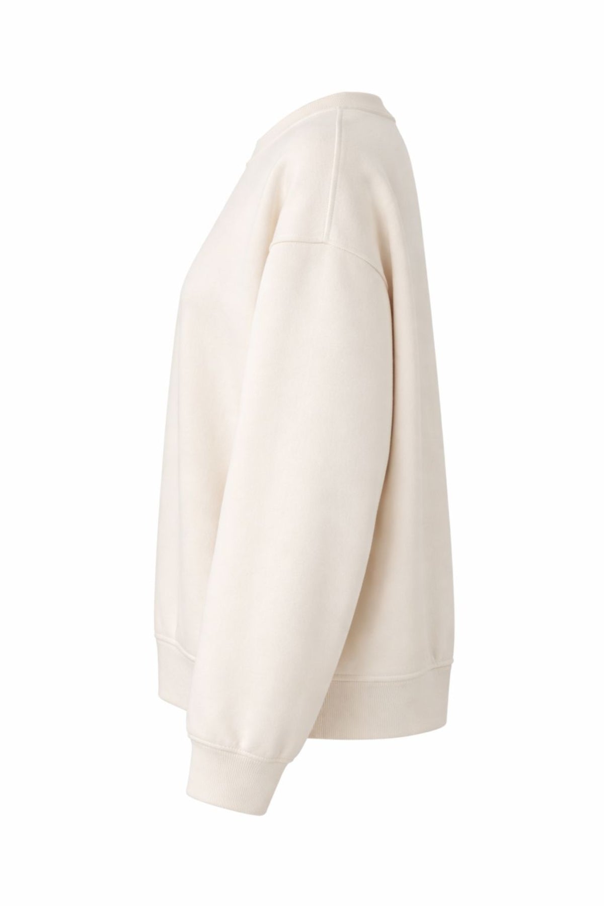 Cream Round-neck Sweatshirt